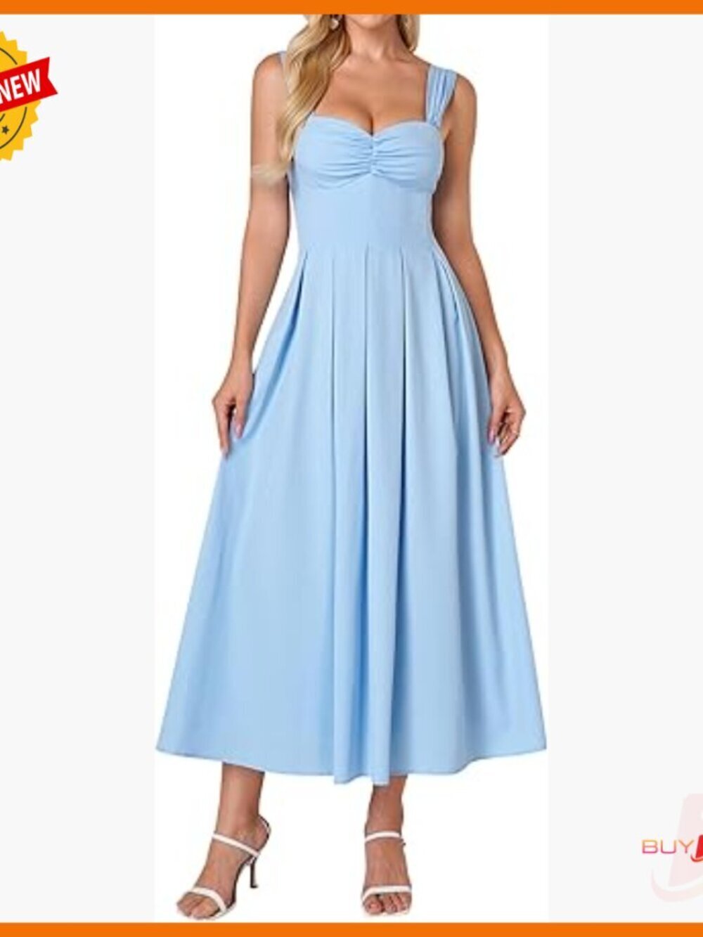 Floral Midi Corset Dress with Lace-Up Back, Adjustable Straps, A-Line Fit